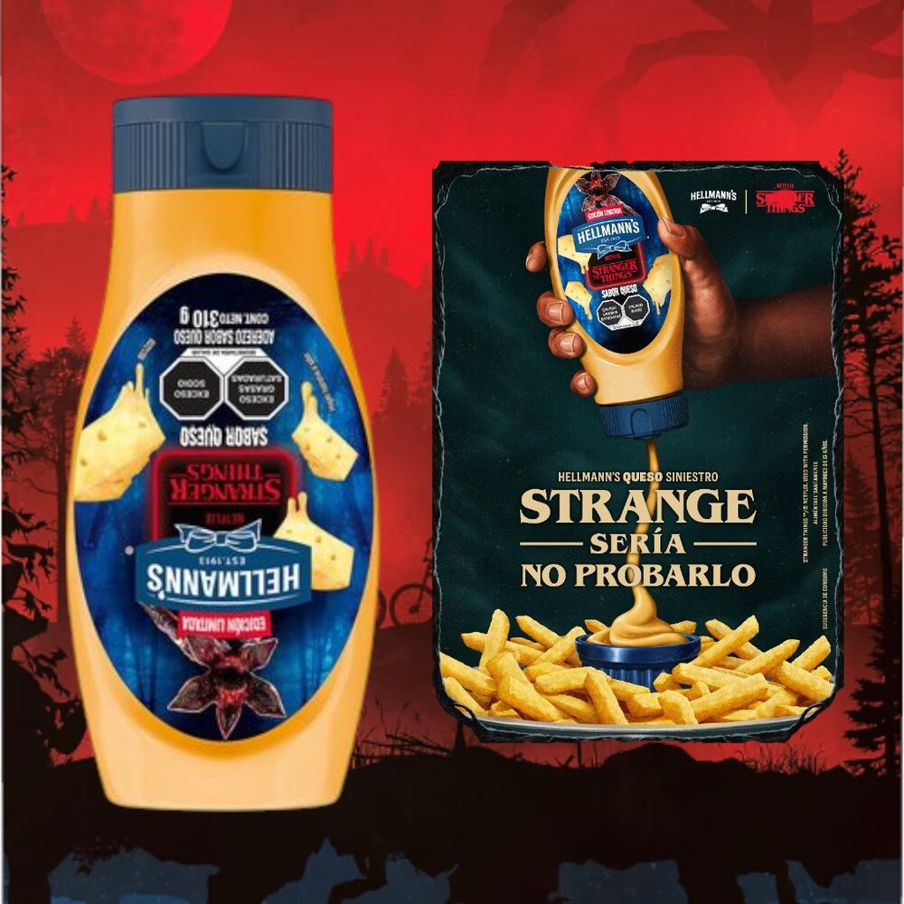 Hellman's Stranger Things Cheese Dressing - Aderezo Hellman's Queso (310gr)
